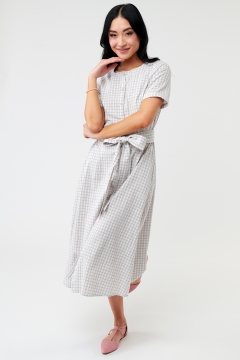 Cuffed Sleeve Button Down Dress